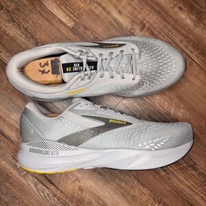 Size 14 - Brooks Adrenaline GTS 24 Alloy Gold Fusion Running Shoes Athletic Wear